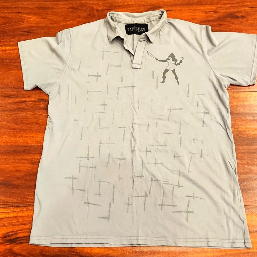 Topless California Polo T-shirt size L